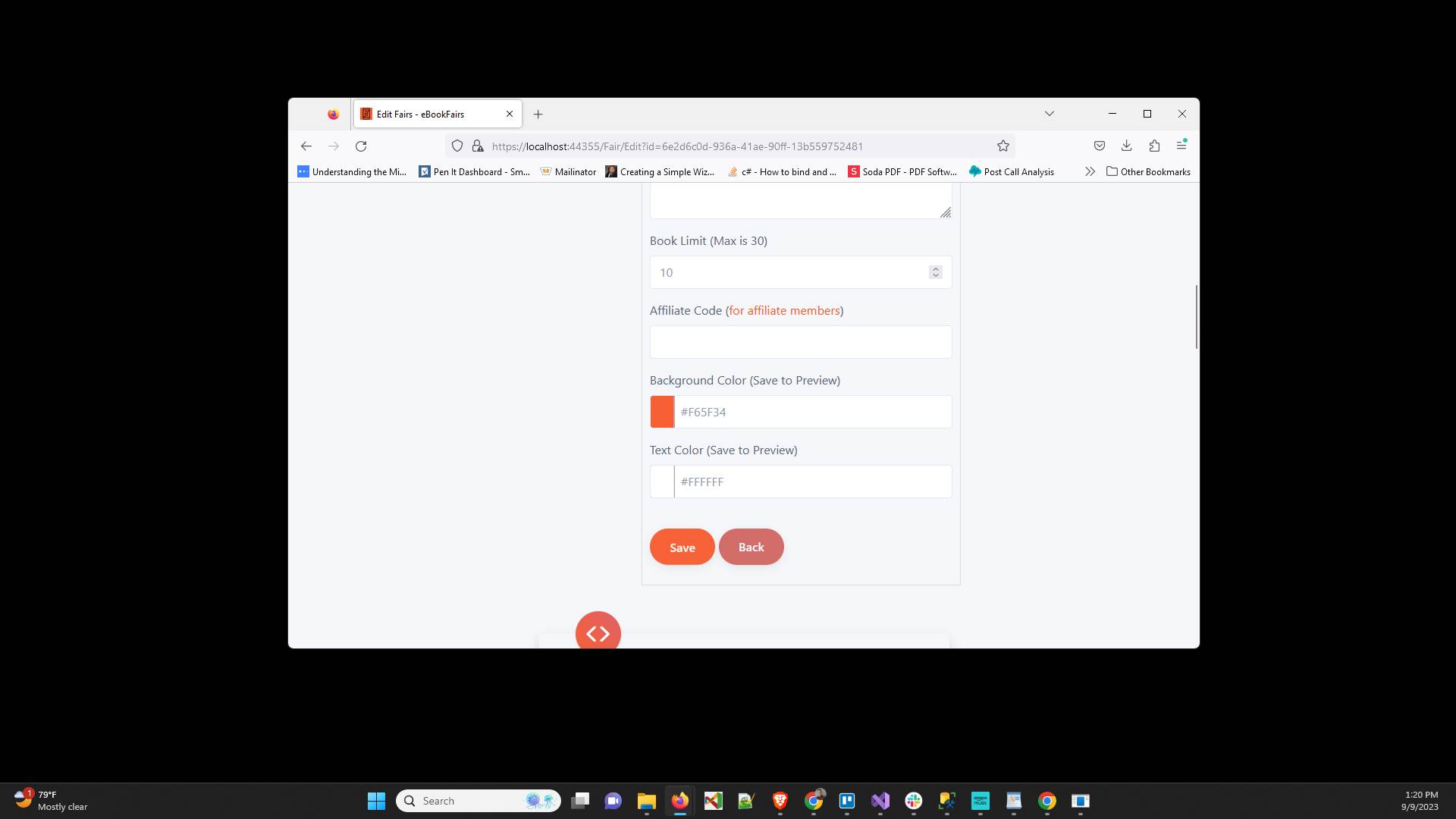 Click "Save" to save what we have done so far