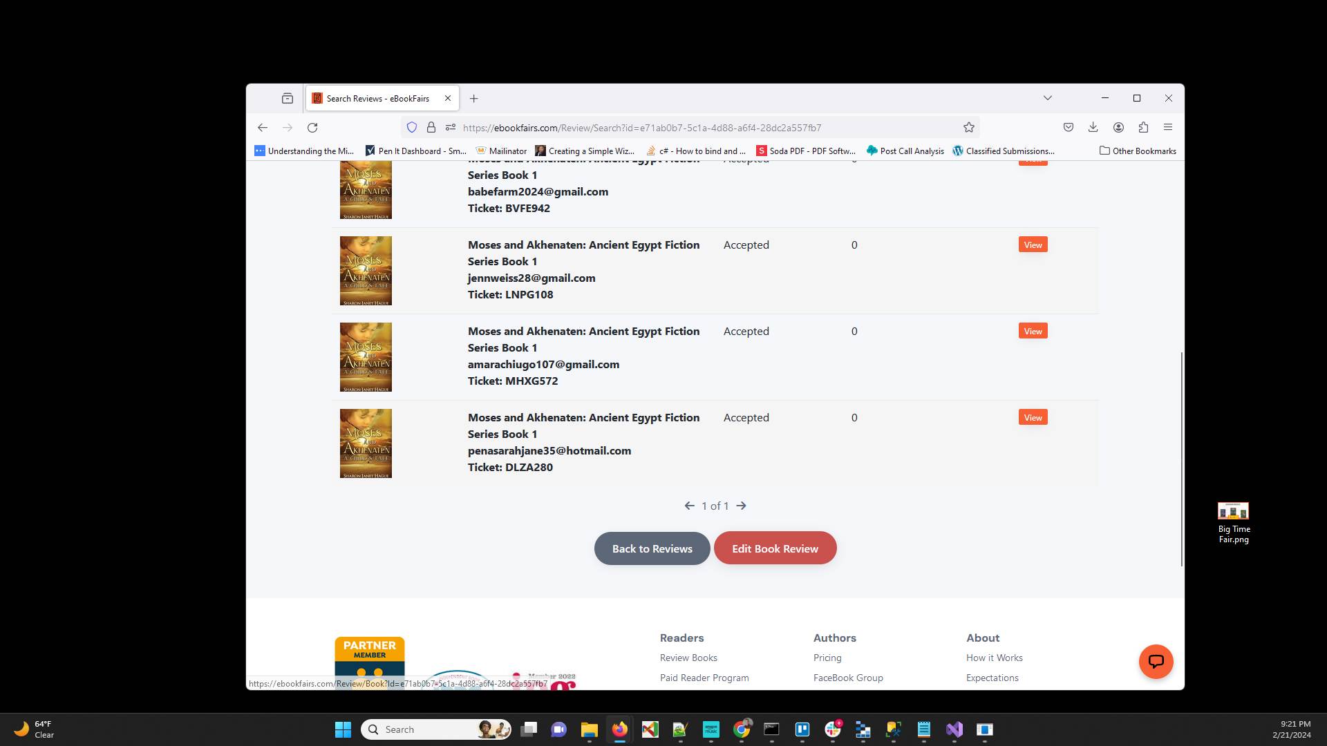 Click "Deadline Email" to send the email to reviewers that havent completed their review to let them know that you are planning to end this review at any moment.