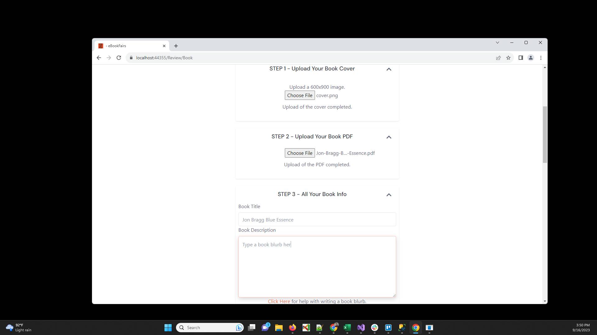 Type a description of your book that will help the reviewers decide if they are interested in reviewing this book (usually just the book blurb you use on Amazon).