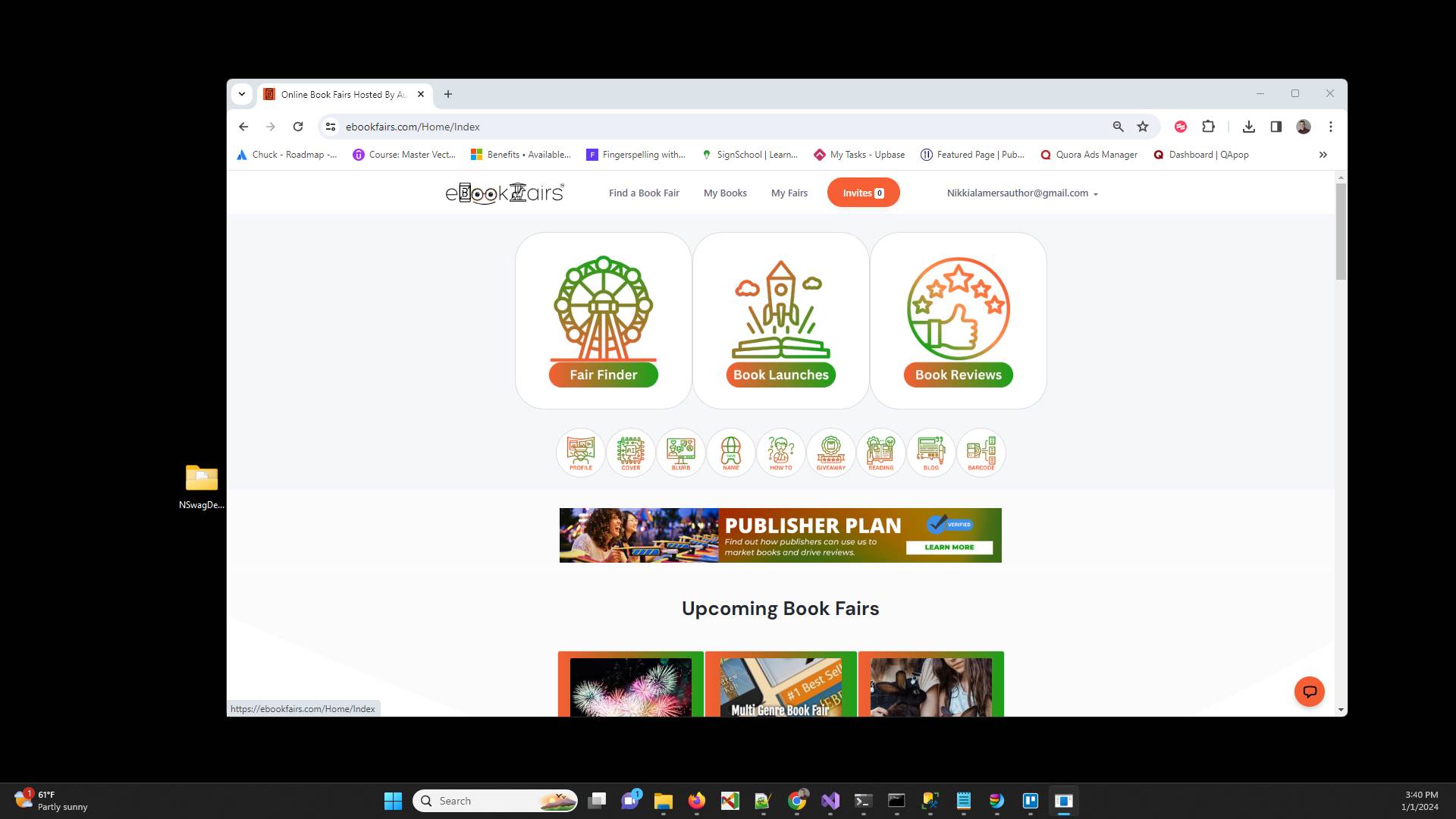 Click "logo" to get to the home page after you sign into your account."