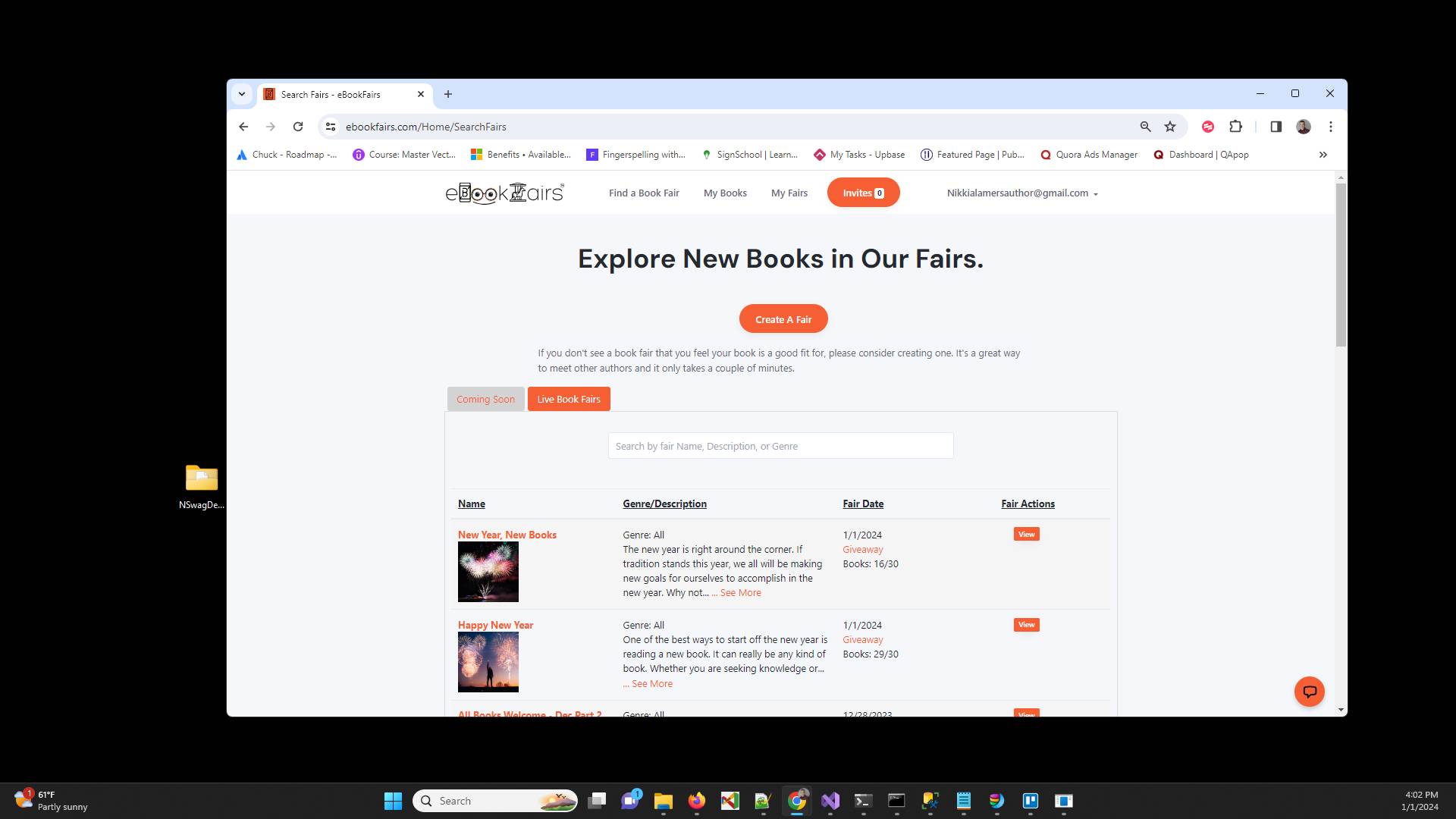 Click "logo" or go to the homepage.