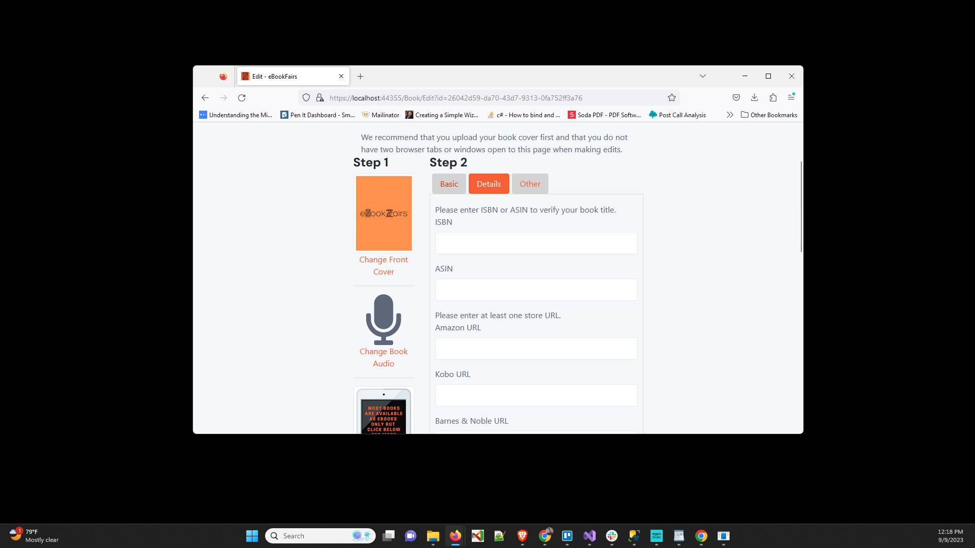 Click "Basic" tab if it is not already selected